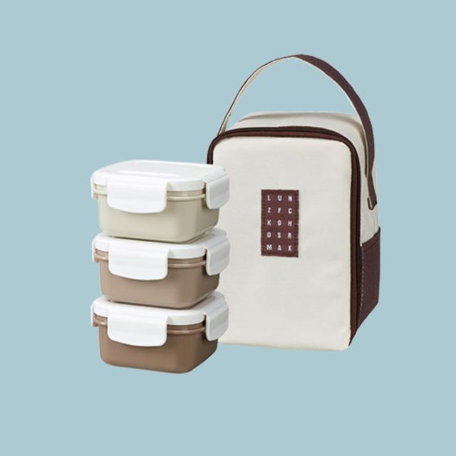 Lunch Mate Mini Stackable Lunch Box Set, 3-in-1