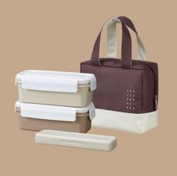 Lunch Mate The Slim Lunch Box Set, 2-in-1