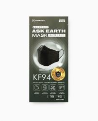 ASK EARTH Mask KF94, Black, 50ea