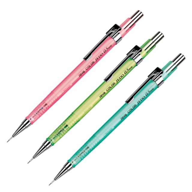 JAVA Clear Color Mechanical Pencil for Drawing 0.5mm, 12 Pack 