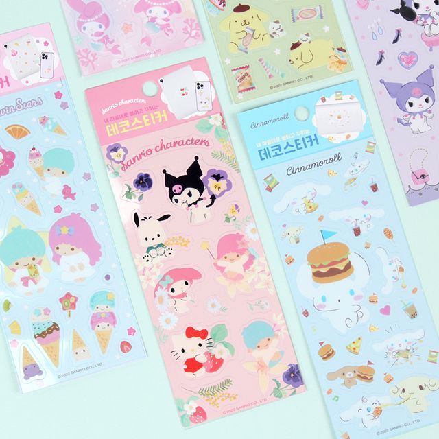 Sanrio Characters Decoration Stickers Set of 30