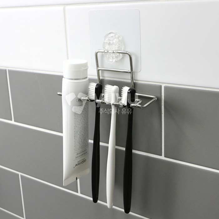 STRONG ADHESIVE WIRE TOOTHBRUSH HOLDER