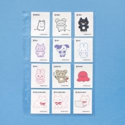 A5 Deco Pocket Refill File 10 Sheets, for Seal Sticker 
