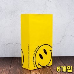Smile Paper Bag 120x60x220mm (6pcs)