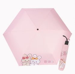 Roraailey Twin Compact Folding Umbrella, Manual Open 