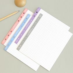 [A6] 6-Ring Square Grid Refill Paper