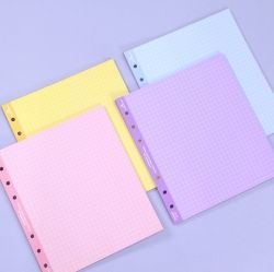 [A6] 6Ring Square Refill Papers - Color 