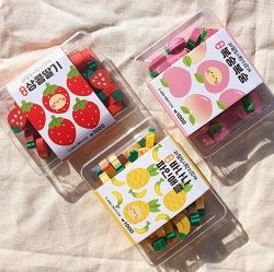Fruits Lunch Box Eraser, Set of 24