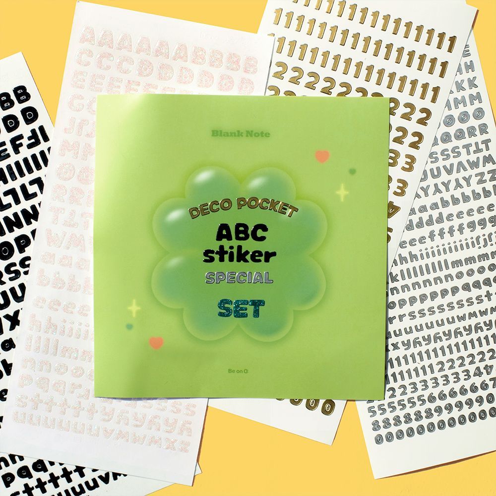 Decoration Pocket ABC Sticker Special Set.