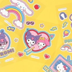 Sanrio Characters pop Stickers,60ea