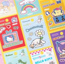 Sanrio Characters pop Stickers,60ea