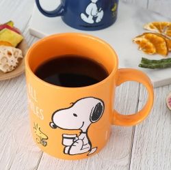 Peanuts Snoopy Daily Color Mug Cup_Orange