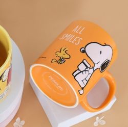 Peanuts Snoopy Daily Color Mug Cup_Orange