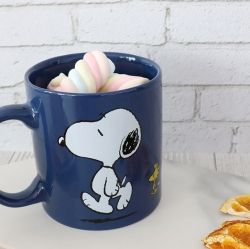 Peanuts Snoopy Daily Color Mug Cup_NAVY BLUE