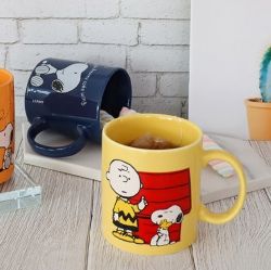Peanuts Snoopy Daily Color Mug Cup_Yellow