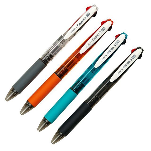 Cronix3 3Colors Ballpoint Pen 0.5mm, 12 Pack 