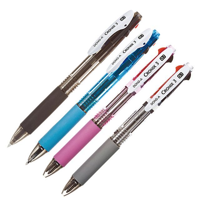 Cronix3 3Colors Hybrid Ink Pen 0.7mm, 12 Pack 
