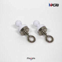 MAGRANG Powerful Neodymium Magnets for Camping White 5ea