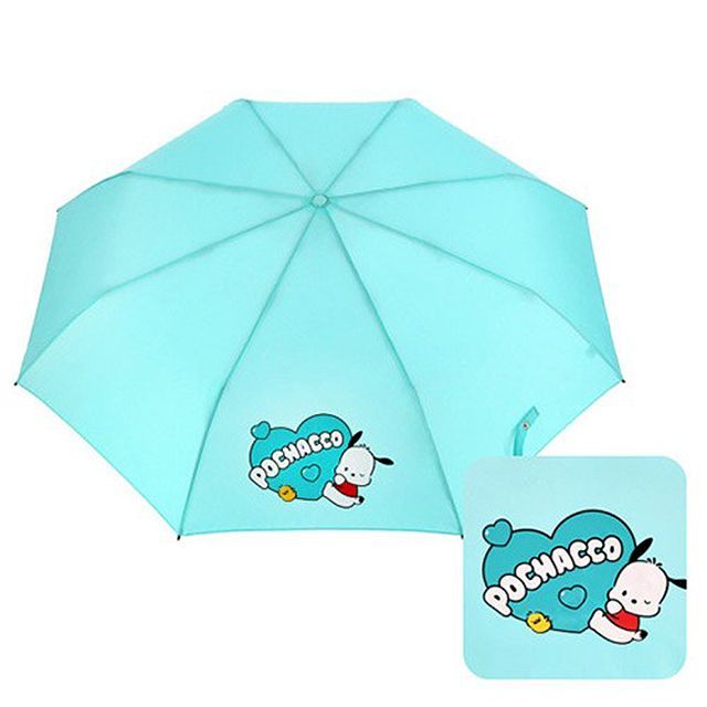 Sanrio Heart Compact Umbrella Pochacco, 55cm
