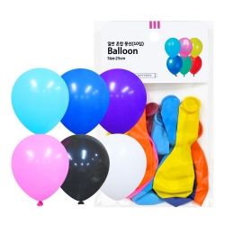 25cm Balloon 10pcs, set of 10