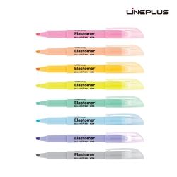 Elastomer Highlighters 8Colors with Display Box, Total 80 Count 