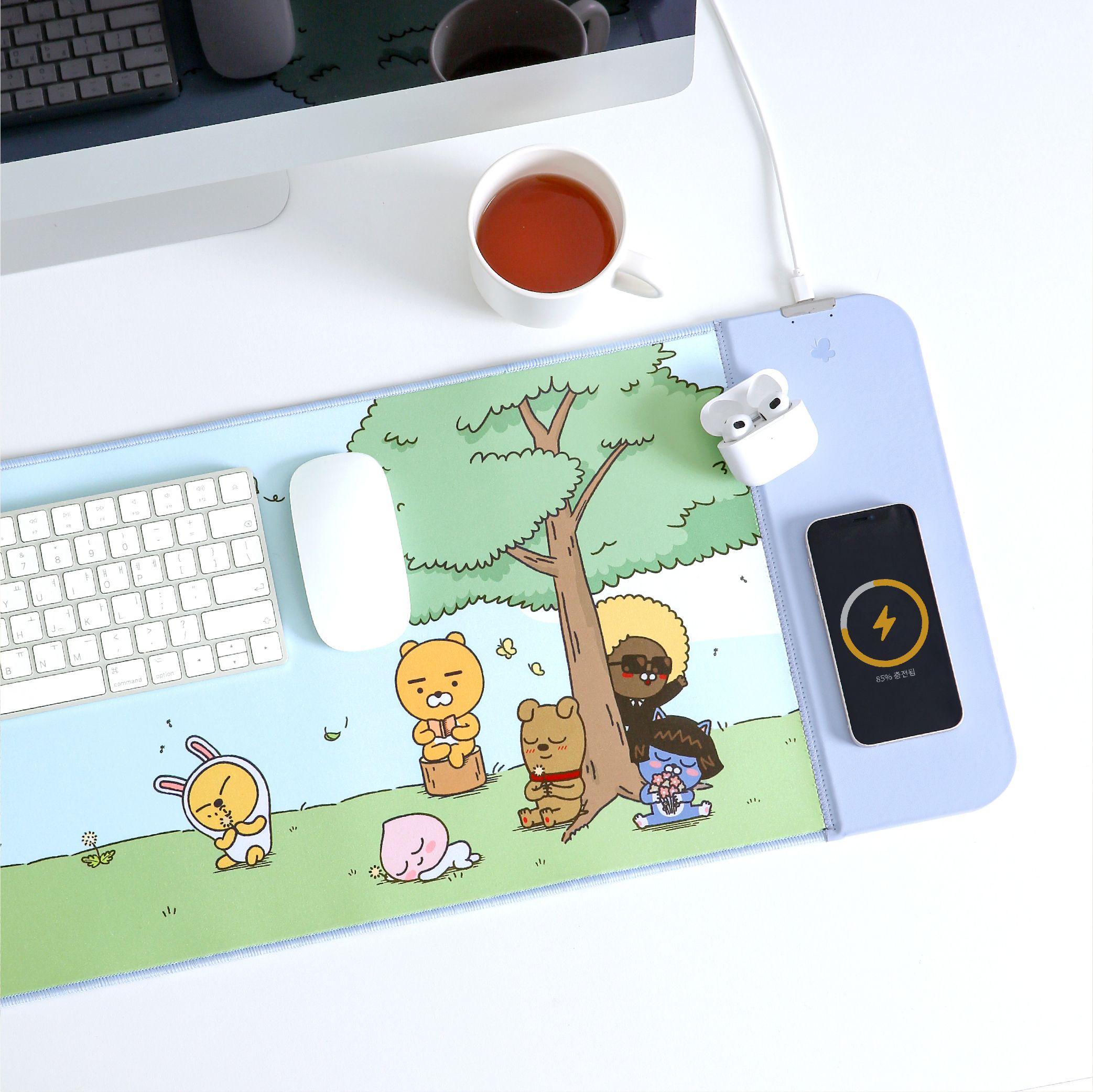 KAKAO FRIENDS Daily Dual wireless charging mouse pad