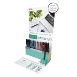 Blen Ballpoint Pen(0.5mm) Business Color, 40 Count with Display Case 