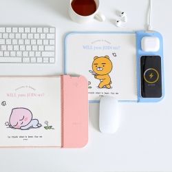 KAKAO FRIENDS Dual wireless charging mouse pad