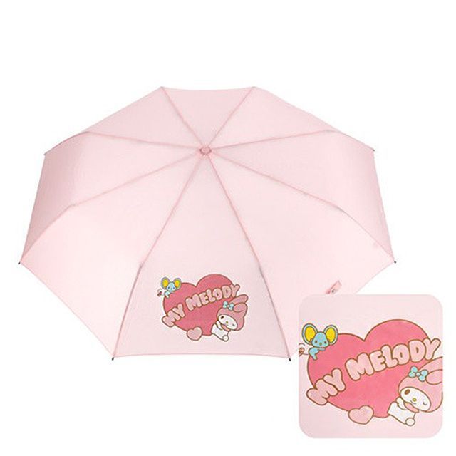 Sanrio Characters 55 Heart Compact Umbrella, My Melody