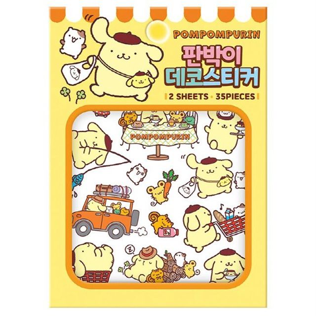 Sanrio Characters Pompompurin DECO sticker