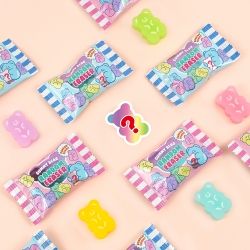 Bear Jelly Erasers, Set of 60