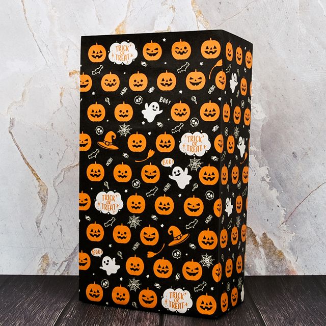 Halloween Paper Treat Bags 150x90x265mm, 50pcs 