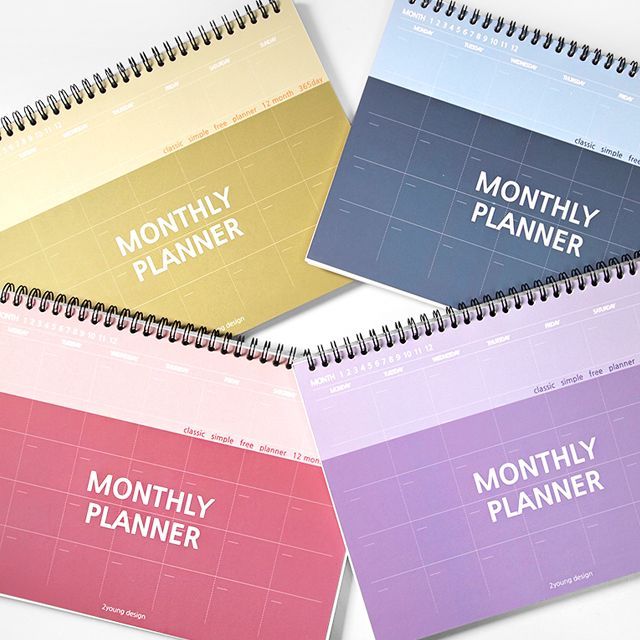 Color Desk Monthly Planner