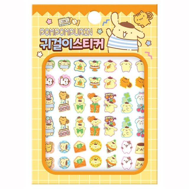 Sanrio Characters Pompompurin Earring Sticker