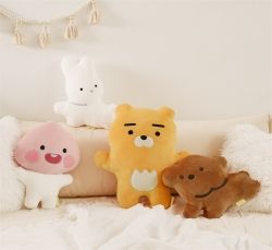 Kakao Friends Shape Cushion Set - RYAN and puppy