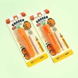 Carrot Friends Slide Eraser , set of 20
