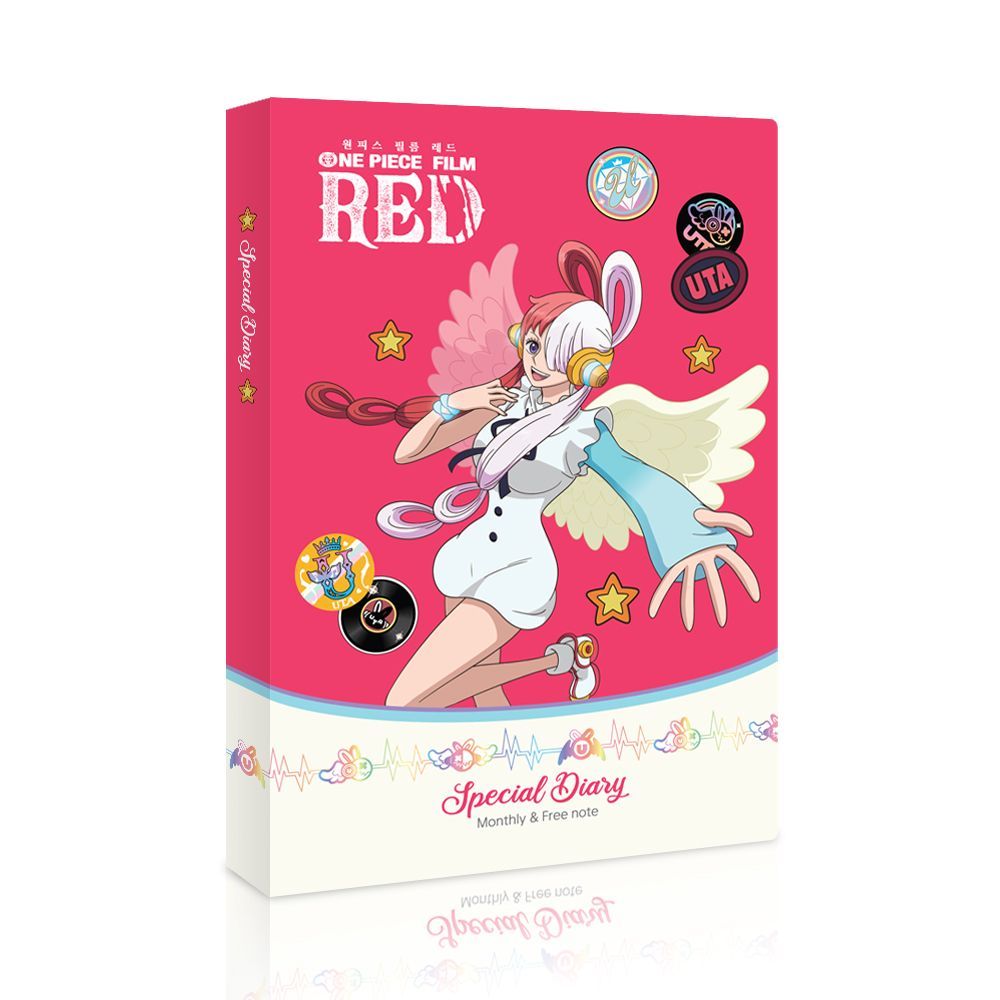 One Piece Film RED Diary and Deco Sticker Set