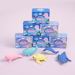 The Whale Erasers, Set of 60