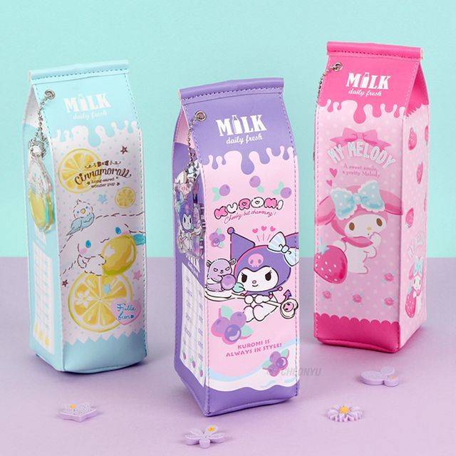 Sanrio Milk Pack Pencil Case, random