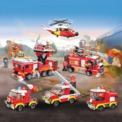 DIGO MineCity Collection Fire Fighting Series Set of 4