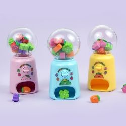 Carrot Friends Erasers Claw Machine, Set of 15