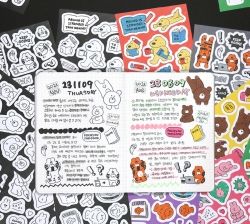 Everyday Drawing Stickers 6Type Set