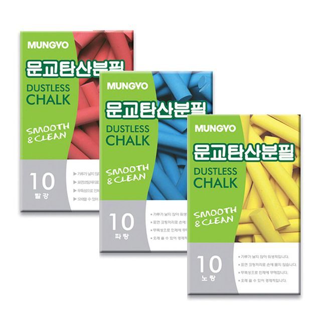 Dustless Chalks 1Color 10Count, Colored 