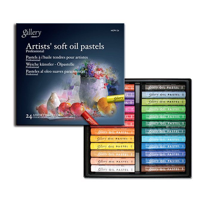Gallery Artists' Soft Oil Pastels 24Colors 
