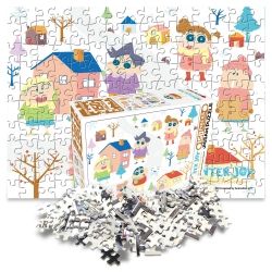 Shinchan jigsaw puzzle 150PCS_a tour of the neighborhood