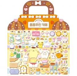 Pompompurin's Cafe  Puffy Sticker Activity Book, Reusable 