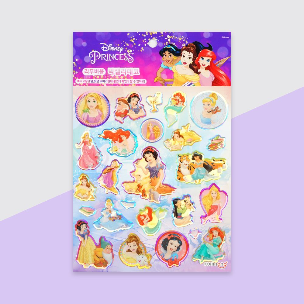 Disney Princess Big Jelly Deco Sticker