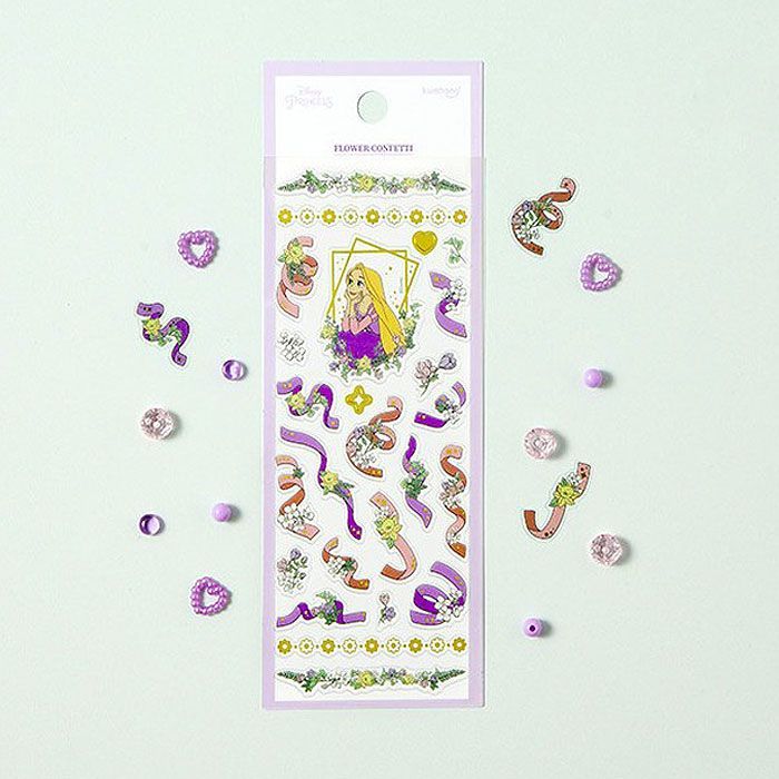 Rapunzel Flower Confetti Stickers