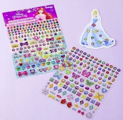 Disney Princess Shining Jewelry Sticker Paper Doll