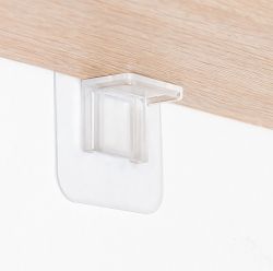 Set of 4 Non-Perforated Adhesive Shelf Supports